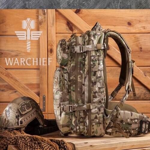 Tactical Gear Warchief Valiant Modular MOLLE Military Assault Backpack Multicam Hunting Hiking Outdoor Mountain Climbing Bag
