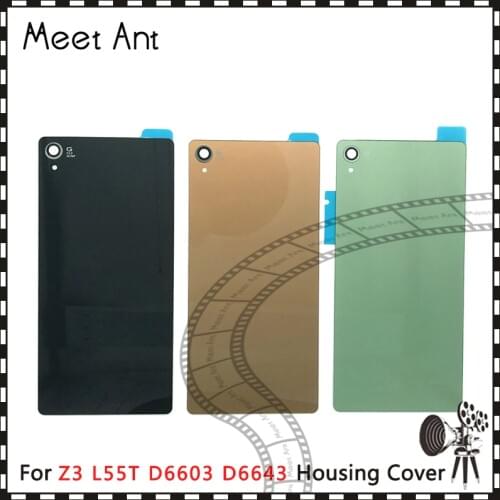 Replacement high quality For Sony Xperia Z3 L55T D6603 D6643 D6653 Back Housing Battery Cover Door Rear Cover