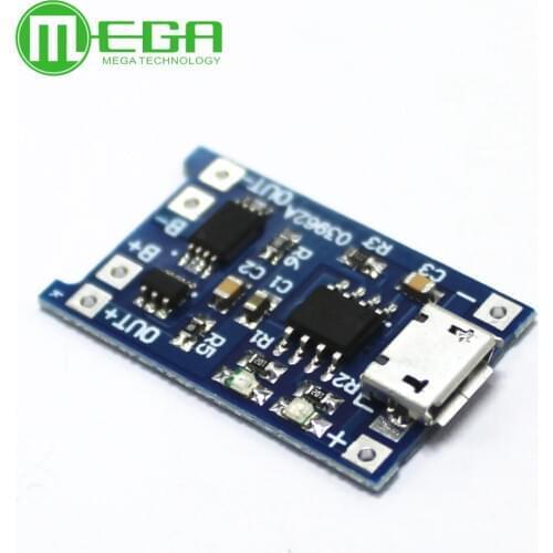 5pcs 5V 1A Micro USB 18650 Lithium Battery Charging Board Charger Module+Protection Dual Functions