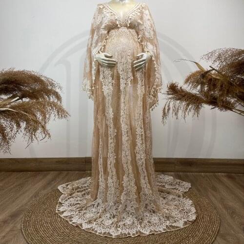 DON&JUDY 2021 New Elegant Lace Long Sleeves Boho Wedding Party Anniversary Dress Bridal Photoshoot Gown Custom Made Plus Size