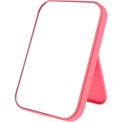 1 Pack Tabletop Makeup Mirror - Portable Square Compact Mirror - Lightweight