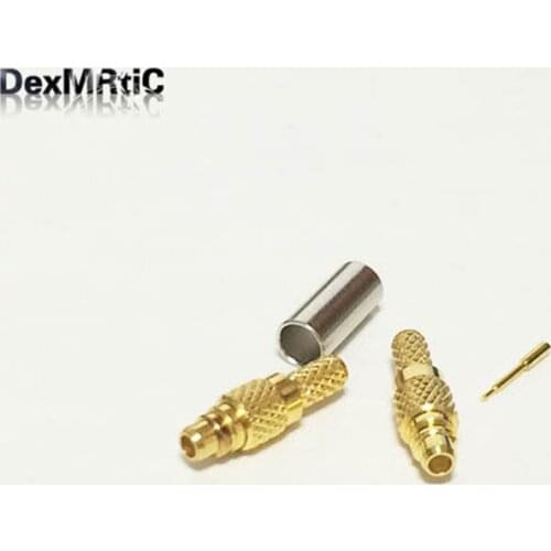 10pcs New RF MMCX Male Plug Crimp For RG316,RG174, LMR100 cable straight for wifi antenna