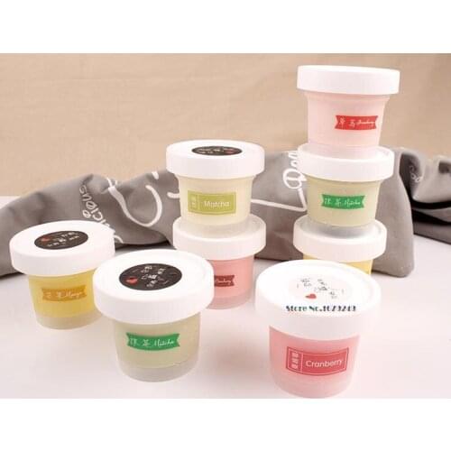100ml Frosted Plastic Ice Cream Box, pudding Cheese Ice Cream Fruit Mousse Packaging Box 100pcs/lot
