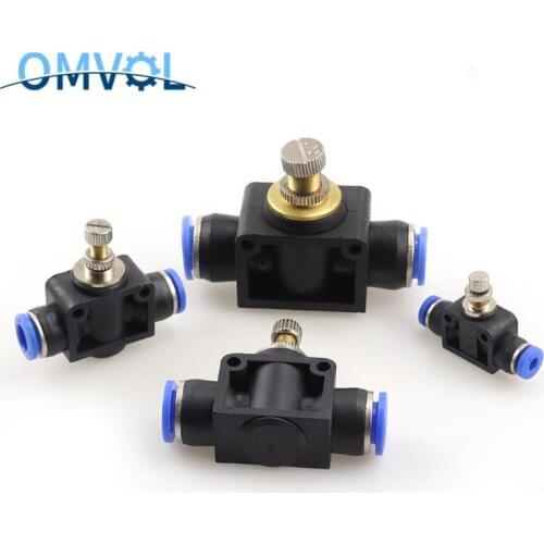 4/6/8/10/12mm SA Manual Components Plastic Fitting Combined Direct Governor Throttle Valve Fast Push Tube Pneumatic Accessories