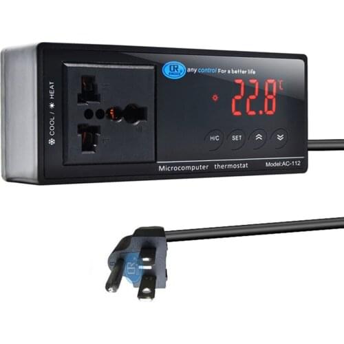 AC-112 Digital Waterproof Temperature Controller Aquarium Microcomputer Thermostat Thermometer Sensor Hygrometer