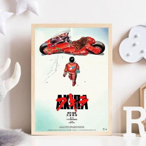 Akira 1987 Animation Print Vintage Japanese Movie Anime Poster Gaming Wall Art Canvas Painting Picture Kids Game Room Art Decor