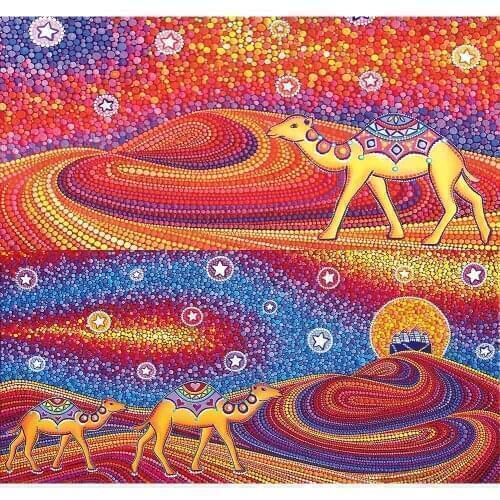 Special-shaped Crystal Drill Diamond Painting 5D DIY Abstract Rhinestone Kit Home Decoration Gift Diamond Painting 80x40cm