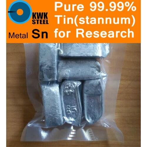 Pure Tin Ingot 99.99% Stannum Solid Particles Grain Pellet Granule Metal Sn University Experiment Research Free Shipping