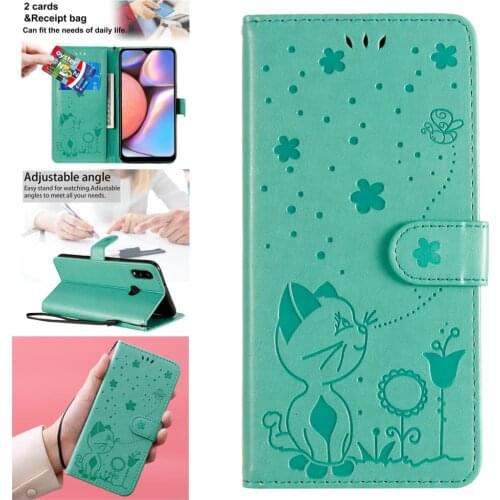 Colorful PU Leather Book Phone Cover For Samsung A11 US Glitter Cases Galaxy carcaso A10S A10E A10 Cellular Wallet Case Flip