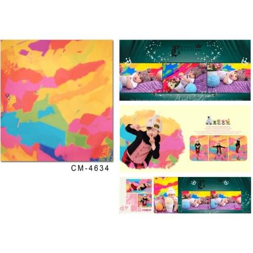 Colorful Ink Children Photography Backdrops Warm Color Photography Background for Photo Studio Custom Cloth Baby Photo Props