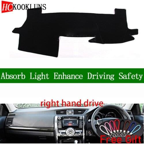 For Toyota mark 2010 2011 2012 2013 2014 2015 2016 Right Hand Drive Dashboard Cover Car Stickers Dash Mat Interior Accessories