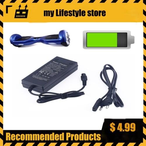 Electric Drive Smart Balance Wheel Charger Self Balancing Scooter Hover Board Battery Adapter for 42V 2A Battery Charger EU Plug