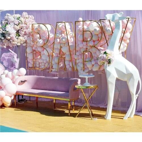 Metal Baby Balloon Stand metal letter wedding decor wedding backdrop