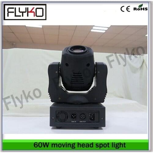 Mini 60W moving head light spot effect dj concert show decor stage led moving head light