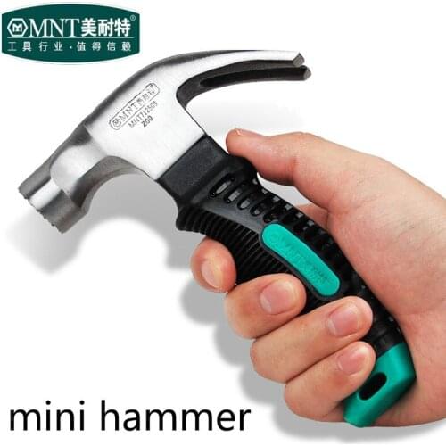 Mini Hammer Portable Mini Claw Hammer Car Safety Glass Hammer rubber handle fitter hand tools