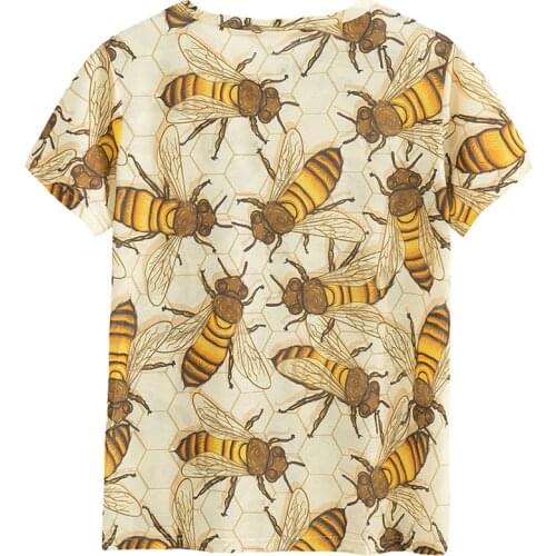 Men/Women 3d t shirts good quality fashion breathable comfort Bee printing short sleeve o-neck tops tees