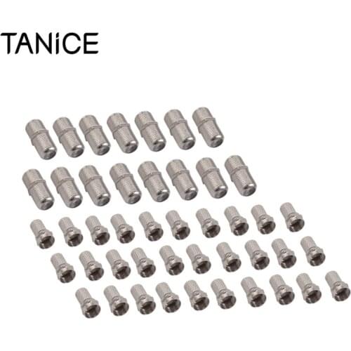 TANiCE Coax Cable Repair Kit 30 F CONNECTOR And 15 JOINING BARRELS For Sky + Hd Twin Coax Cable Apx 6-7mm Wide