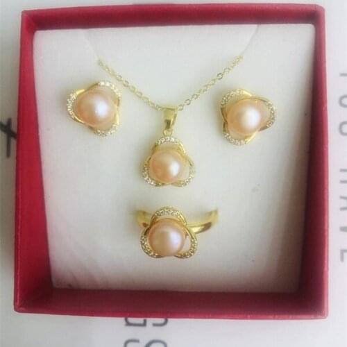 DIY Cheap Pendant Ring and Earrings Jewelry Set Base Mountings Settings Findings Jewelry Settings Parts for Pearls Beads Stones