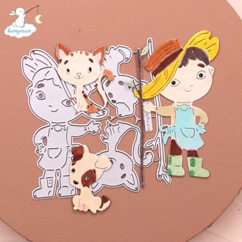 Bunnymoon 2020 New Arrival Little labor Stencil Metal Cutting Dies For Scrapbooking Practice Hands-on DIY Album Card Handmade