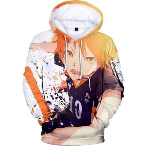 New Arrival 3D Haikyuu!! Hoodies Sweatshirts Men Women Streetwear Fashion Autumn Hip Hop Hooded Casual Boys Girls Comic Pullover