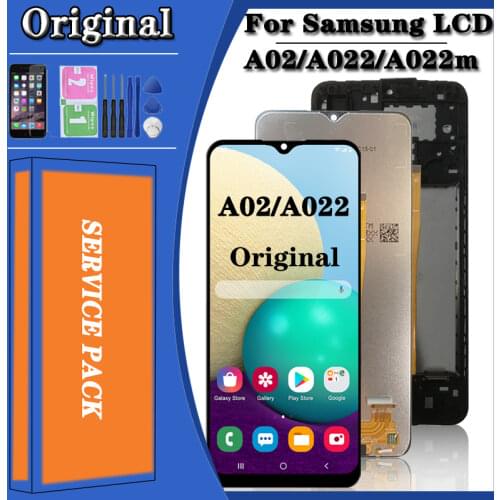 Original for Samsung Galaxy A02 SM-A022 A022m LCD Display Touch Screen Digitizer Full SM-A022FN/DS SM-A022F/DS SM-A022G/DS IPS