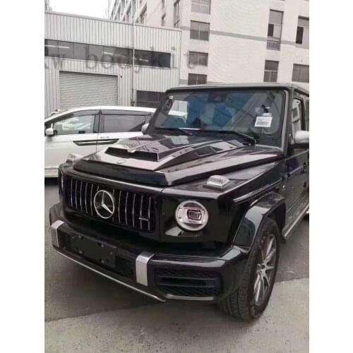 REAL CARBON FIBER FRONT Bumper Engine Hood Bonnet Vent Cover FOR Mercedes-Benz W463 G Class G500 G55 G65 G63 2008-2017 FRP