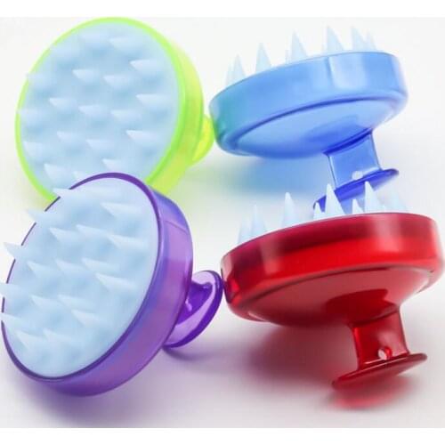 Shampoo Scalp Massage Brush Comfortable Silicone Hair Washing Comb Body Bath Spa Slimming Massage Brushes LX1192