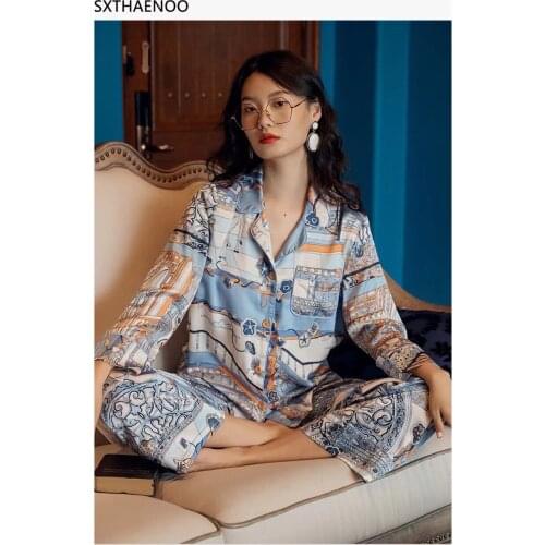 Women's Long Pajamas SXTHAENOO China