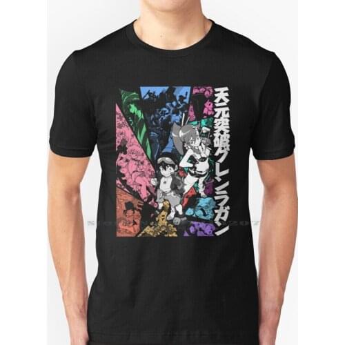 Tengen Toppa!!! ( Color ) T Shirt 100% Pure Cotton Gurren Lagann Gurren Tengen Toppa Gurren Lagan Simon Kamina Yoko Littner