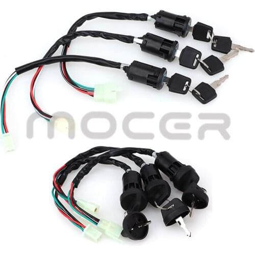 4 Wires Universal Motorcycle Motorbike Ignition Switch Key For Quad Honda Yamaha Suzuki Moto Accessories Car-styling