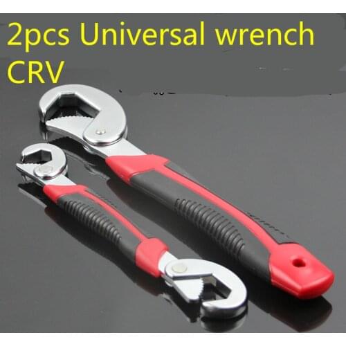 2PC Adjustable Quick Snap N Grip Wrench Universal Wrench Set Multifunctional Fast Faucet Tool Hook Type