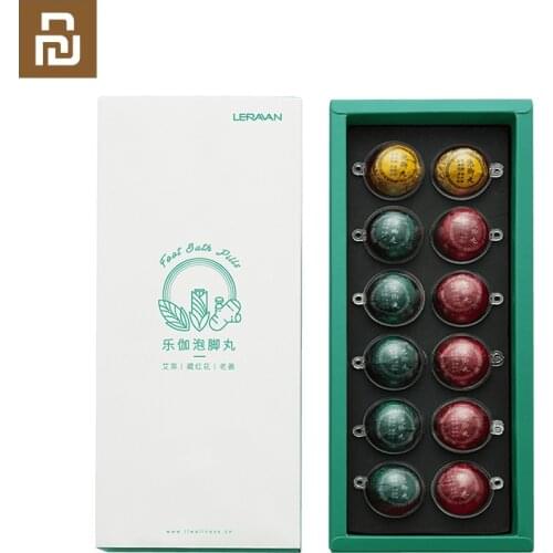 Xiaomi Mijia LERAVAN Soaking Pills Foot Bath Balls Soaking Feet Wraps Feet Deodorant Glossy Moisture Passing Through Foot Bath