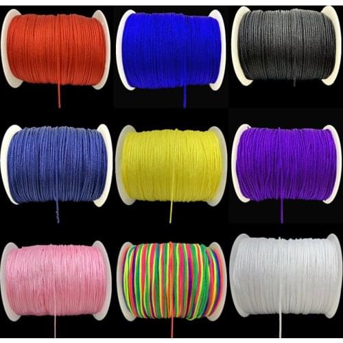0.5/0.8/1.0/1.5mm Nylon Cord Rope Chinese Knot Macrame Cord Rope For Jewelry Making DIY Shamballa Bracelet Jewelry Accessories