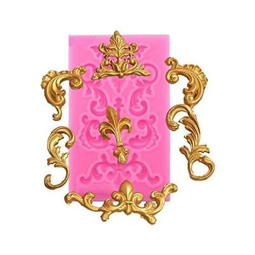 1 European-style retro embossed building fudge chocolate mold fudge cake silicone mold cake decoration epoxy resin mold