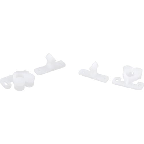 2xWhite Spring Loaded Twin Roller Catch Cupboard Door Latch For Caravan Boat