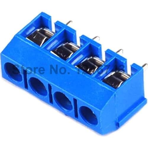 50PCS 4 Pin Screw Terminal Block Connector 5.08mm Pitch