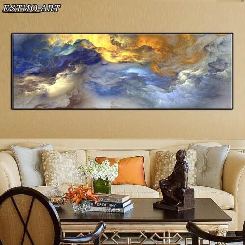 Canvas Paintings Abstract Wall Art Poster Golden Color Canvas Prints on The Wall Posters and Prints Decor Picture for Bed Room