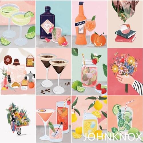 Diamond Painting Drink Juice 5D Diy Diamond Embroidery Full Round& Square Drill Diamond Mosaic Cross Stitch Home Decor