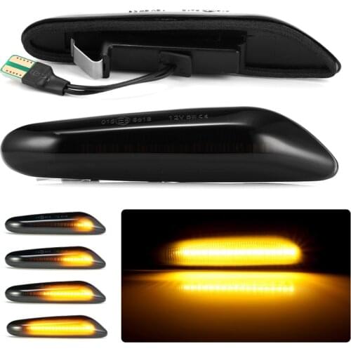 Car Turn Signal Lateral Side Marker Lamp LED Flashing Strobe Light Indicator Accessories For BMW E90 E91 E92 E93 E60 E87 E82 E46
