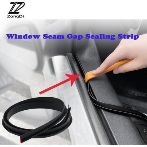 Car Styling 1M Rubber Seal Strip Side Window Seam Gap Sticker For Audi Q7 A6 C5 C6 C7 A3 8P 8V 8L A4 B8 B6 B7 B9 Q5 A1 TT MK2 Q3