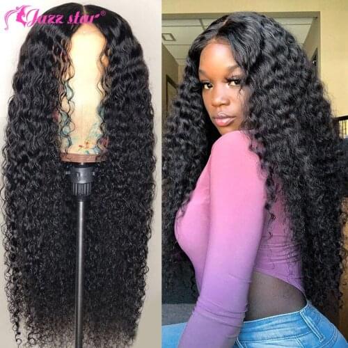 Curly Human Hair Wig 4x1 T Part Lace Wigs for Women Human Hair Wigs With Pre-Plucked Natural Hairline Jazz Star Non-Remy
