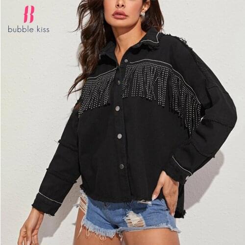 BubbleKiss Womens Denim Jackets