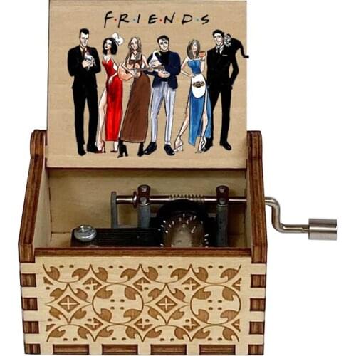 Wooden 3D printing Color Music Box, Friend Music Box, Christmas Gift, Dirthday Gift, Christmas Gift