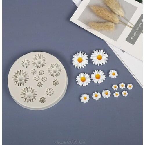Handmade Floral Resin Mold Rose Flower Daisy Flower Pendant Silicone Mold Resin Casting Mold Jewelry Art Crafts F05 21 Dropship