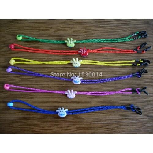 Colorful cartoon character adjustable kids eyeglass frame cords children eyewear Neck Strap Rope eyglass holder