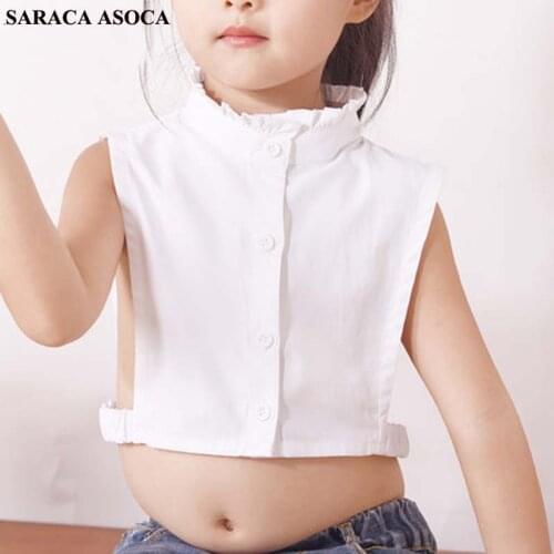 Fashion Child Detachable Collars Autumn Winter Sweater Shirt Fake Collar Girls