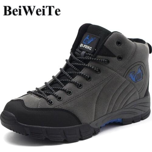 Mens Hiking Shoes Male Big Size Wearable Trekking Shoes Climbing Nonslip Wearable Sports Sneakers For Men Outdoor Hunting Boots