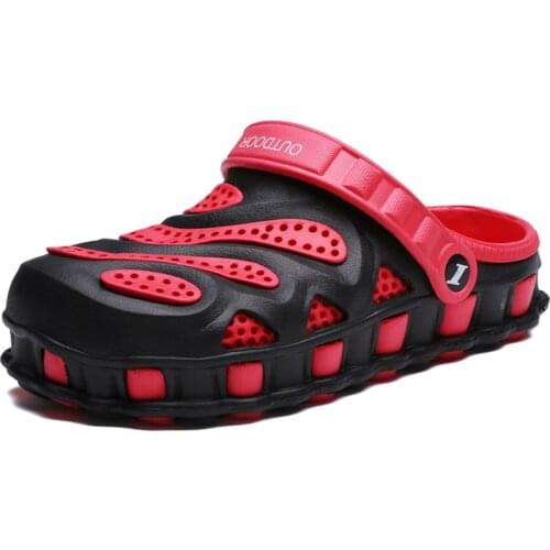 New Summer slippers Aqua Breathable Water Beach Shoes For Men Jelly Slides Men Clogs Flat Shoes Plus Size 40-46