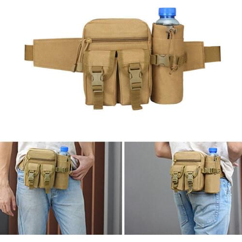 Mens Outdoor Camping Tactical Backpacks Pouch Belt Bag Waist Backpack Soft Sport Running Pouch Travel Bags