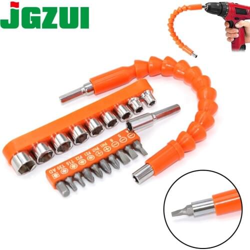 21PCS Flexible Shaft Tool Electronics Drill Screwdriver Bit The sleeve Holder Connect Link Multitul Hex Shank Extension Snake